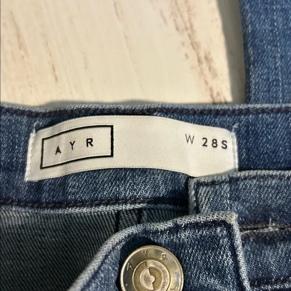 AYR Straight Leg Blue Jeans the pop style in 28S - Picture 2 of 6